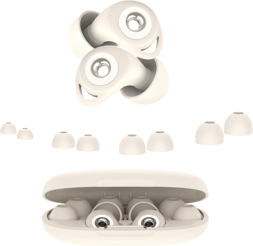 Ohrstöpsel zum Schlafen, Gehörschutz Schlafen Earplugs, 45dB Noise Cancelling Ohrstöpsel Silikon, Weich und Wiederverwendbar, 8 Ohrstücken in 4 Größen (XS/S/M/L), für Flugzeug Konzert Schnarchen, weiß16,99€ statt 49,99€➡️ https://www.amazon.de/dp/B0GHFGY3WX/?tag=preisfehlerheute-21