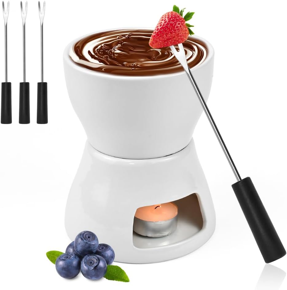 WEFHEF Keramike Schokofondue-Topf-Set mit 4 Gabeln, Schokoladenfondue Schoko Fondueset Käsefondue Schmelztopf für Schokolade und Käse Keramikschale Mini-Fondue-Tasse für Zuhause, Restaurant und Café4.99€ ➡️ https://www.amazon.de/dp/B0FMFDCQDZ/?tag=preisfehlerheute-21