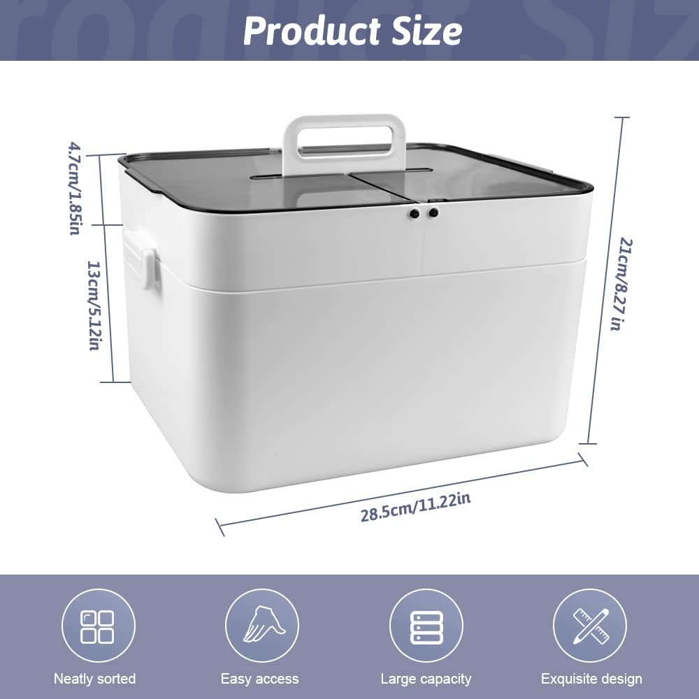 REFORUNG Medizinschrank Gross Hausapotheke Box Medikamenten Aufbewahrung Erste Hilfe Kasten Medizinbox Doppelschichtiger Aufbewahrungskoffer Multifunktions Aufbewahrungsbox mit Tragegriff (Weiß)5,99€ statt 23,99€➡️ https://www.amazon.de/dp/B0C1BMJHQC/?tag=preisfehlerheute-21