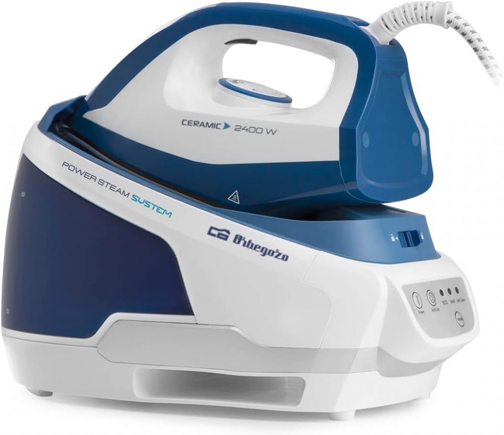 Orbegozo VP 8600 Dampf- und Trockenbügelstation, 2 Betriebsmodi, Selbstreinigungsmodus, Temperaturregler…