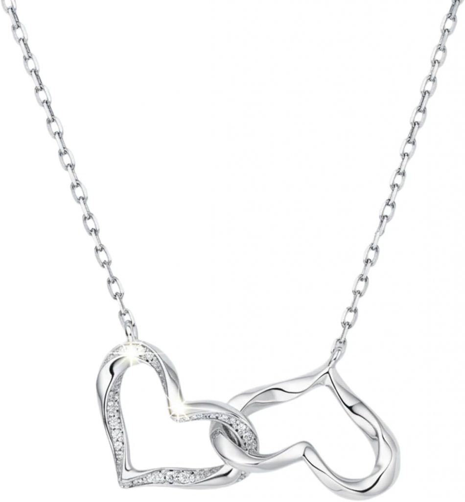 Ormromra Herz Kette, Halskette Damen mit Doppel Herz Design – Verstellbare Silberkette Herzs aus Edelstahl mit Cubic Zirkonia, Geschenk Kette für Frauen zu Geburtstag Jubiläum Hochzeit2,61€ ➡️ https://www.amazon.de/dp/B0FWQT4BZ9/?tag=preisfehlerheute-21