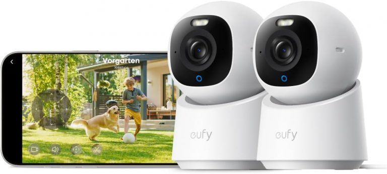eufy Innenkamera E30 (2er Pack), neueste Generation, 4K 8MP UHD Sicherheitskamera Haustier/Babykamera mit App, Farbnachtsicht, Auto-Tracking Mensch/Tier, 360°Abdeckung, 6×optischer Zoom, HomeKit, Weiß89,24€ statt 134,99€➡️ https://www.amazon.de/dp/B0F9Y1BGS6/?tag=preisfehlerheute-21