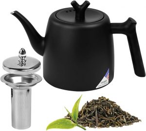 JNEYVIC Teekanne 304 Edelstahl Thermo Teekanne 2L Thermoskanne Tee mit Siebeinsatz Schwarz Teebereiter Doppelwandig Isolierkanne Hitzebest&auml;ndige Tee Kanne Teapot mit Griffe f&uuml;r Ingwer4.99&euro; ➡️ https://www.amazon.de/dp/B0FQJ5TNCC/?tag=preisfehlerheute-21