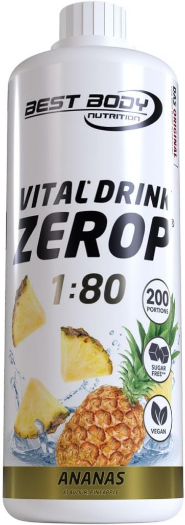 👑 Best Body Nutrition Vital Drink ZEROP® - Ananas, Original Getränkekonzentrat - Sirup - zuckerfrei, 1:80 ergibt 80 Liter Fertiggetränk, 1000 ml11,87€ statt 17,98€ - 35,00 % 🔥🚚 Verkauft durch Amazon und Versand durch Amazon894 Bewertungen: 4.2 / 5.0 ⭐️⭐️⭐️⭐️🛒 zu Amazon https://www.amazon.de/dp/B000L0RFNO/?amp%3Btag=preisfehlerheute-21&tag=preisfehlerheute-21