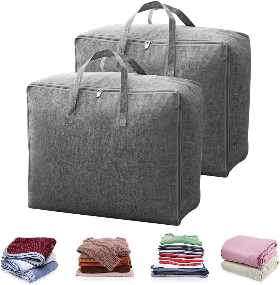 LANSKYLAN 2er Set Bettwäsche Tasche Aufbewahrung Bettzeug Tasche Unterwegs mit Reißverschluss Bett Aufbewahrungstasche ca. 60x50x28cm Große Bettwaren Taschen Beutel für Bettwäsche Bettdecken Kissen3.99€ statt 16.99€➡️ https://www.amazon.de/dp/B0CKN5C1V4/?tag=preisfehlerheute-21
