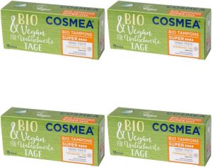 Cosmea Bio Tampons Super – 16 Stück | 100% Bio-Baumwolle | Vegan & Dermatologisch getestet | Ohne Kunstfaser & Chemie | OEKO-TEX® & GOTS zertifiziert | Einzelverpackt & umweltfreundlich5.00€ statt 34.99€2× in den Warenkorb 🧺➡️ https://www.amazon.de/dp/B098T8QTBS/?tag=preisfehlerheute-21