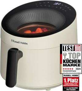 🤴 Russell Hobbs Hei&szlig;luftfritteuse 5L [10 Programme|mit Sichtfenster] AirFryer (Fritteuse ohne &Ouml;l, Frittieren, Grillen, Braten, Backen, max 200&deg;C, sp&uuml;lmaschinenfest, Creme) SatisFry Panoramic 27421-5669,90&euro; statt 94,99&euro; - 27,00 % 🔥🚚 Verkauft von WestCom und Versand durch Amazon587 Bewertungen: 4.2 / 5.0 ⭐️⭐️⭐️⭐️🛒 zu Amazon https://www.amazon.de/dp/B0D93WK4JX/?tag=preisfehlerheute-21