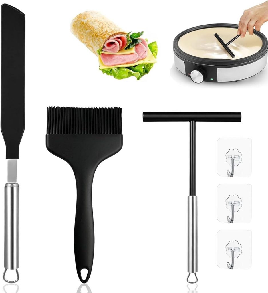 Vninkul 3 Stück Crepes Verteiler und Spatel Kochpinsel Set Edelstahl 304 und Silikon Teigverteiler Crepes Maker Zubehör Crepeverteiler Backwerkzeuge Pancake Zubehör für Zuhause Küche Backen Kochen2.99€ ➡️ https://www.amazon.de/dp/B0G3PHB1FN/?tag=preisfehlerheute-21