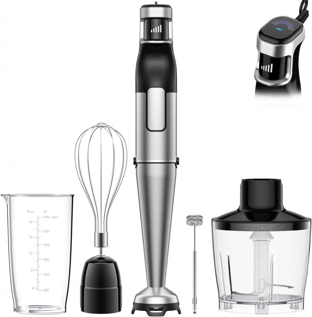 🤴 Stabmixer Set 5 in 1, 1100W Pürierstab Elektrisch, Stufenlose Geschwindigkeit, Edelstahl Hand Blender inkl. Häcksler, Schneebesen, Milchaufschäumer & Messbecher, Ideal für Suppen, Smoothies34,97€ statt 53,99€ - 36,00 % 🔥🚚 Verkauft von BESROY Online und Versand durch Amazon1,872 Bewertungen: 4.4 / 5.0 ⭐️⭐️⭐️⭐️🛒 zu Amazon https://www.amazon.de/dp/B0FXWZXRVF/?amp%3Btag=preisfehlerheute-21&tag=preisfehlerheute-21