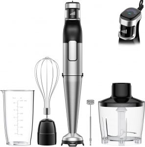 🤴 Stabmixer Set 5 in 1, 1100W P&uuml;rierstab Elektrisch, Stufenlose Geschwindigkeit, Edelstahl Hand Blender inkl. H&auml;cksler, Schneebesen, Milchaufsch&auml;umer & Messbecher, Ideal f&uuml;r Suppen, Smoothies34,97&euro; statt 53,99&euro; - 36,00 % 🔥🚚 Verkauft von BESROY Online und Versand durch Amazon1,872 Bewertungen: 4.4 / 5.0 ⭐️⭐️⭐️⭐️🛒 zu Amazon https://www.amazon.de/dp/B0FXWZXRVF/?tag=preisfehlerheute-21