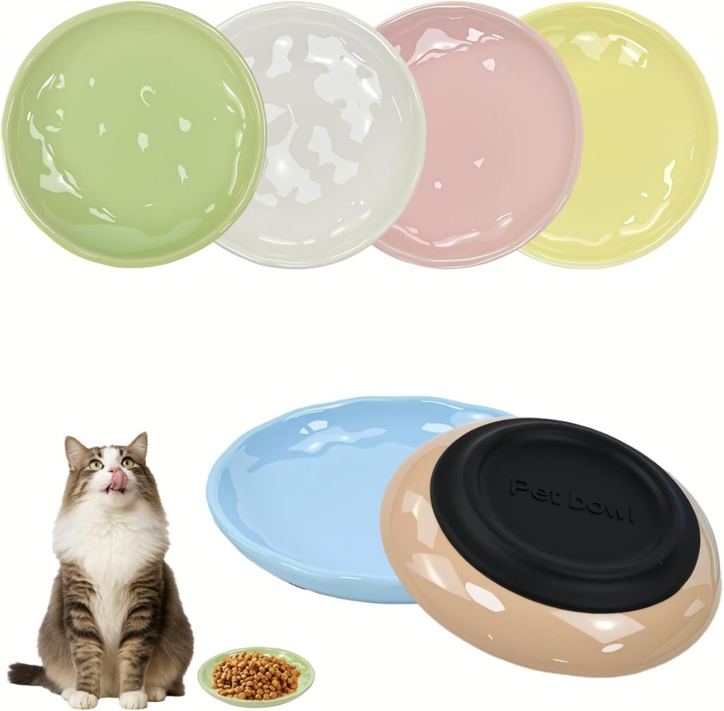 Vunanvu 6 Stück Katzennapf Keramik Futternapf Katze 15cm Katzenschüssel mit Rutschfestem Silikonboden Katzenteller Flach Spülmaschinenfest Katzen Napf Katzennäpfe Katzen Näpfe für Futter Wasser1.99€ statt 15.99€➡️ https://www.amazon.de/dp/B0GDXNRV37/?tag=preisfehlerheute-21