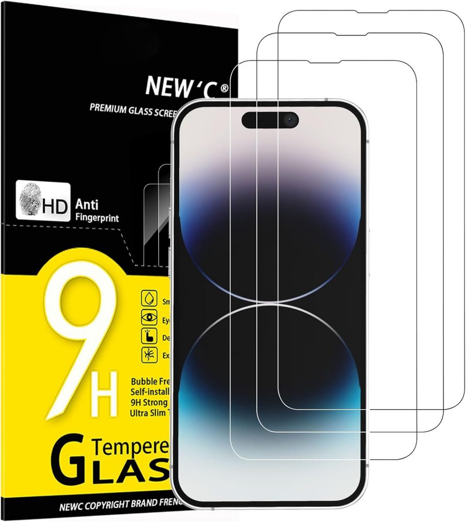 NEW'C 3 Stück für iPhone 14 Pro für Panzerglas (6,1 Zoll), Frei von Kratzern, 9H Härte, HD Displayschutzfolie, 0.33mm Ultra-klar, Ultrabeständig5,86€ statt 9,99€➡️ https://www.amazon.de/dp/B0BD5J9M98/?tag=preisfehlerheute-21
