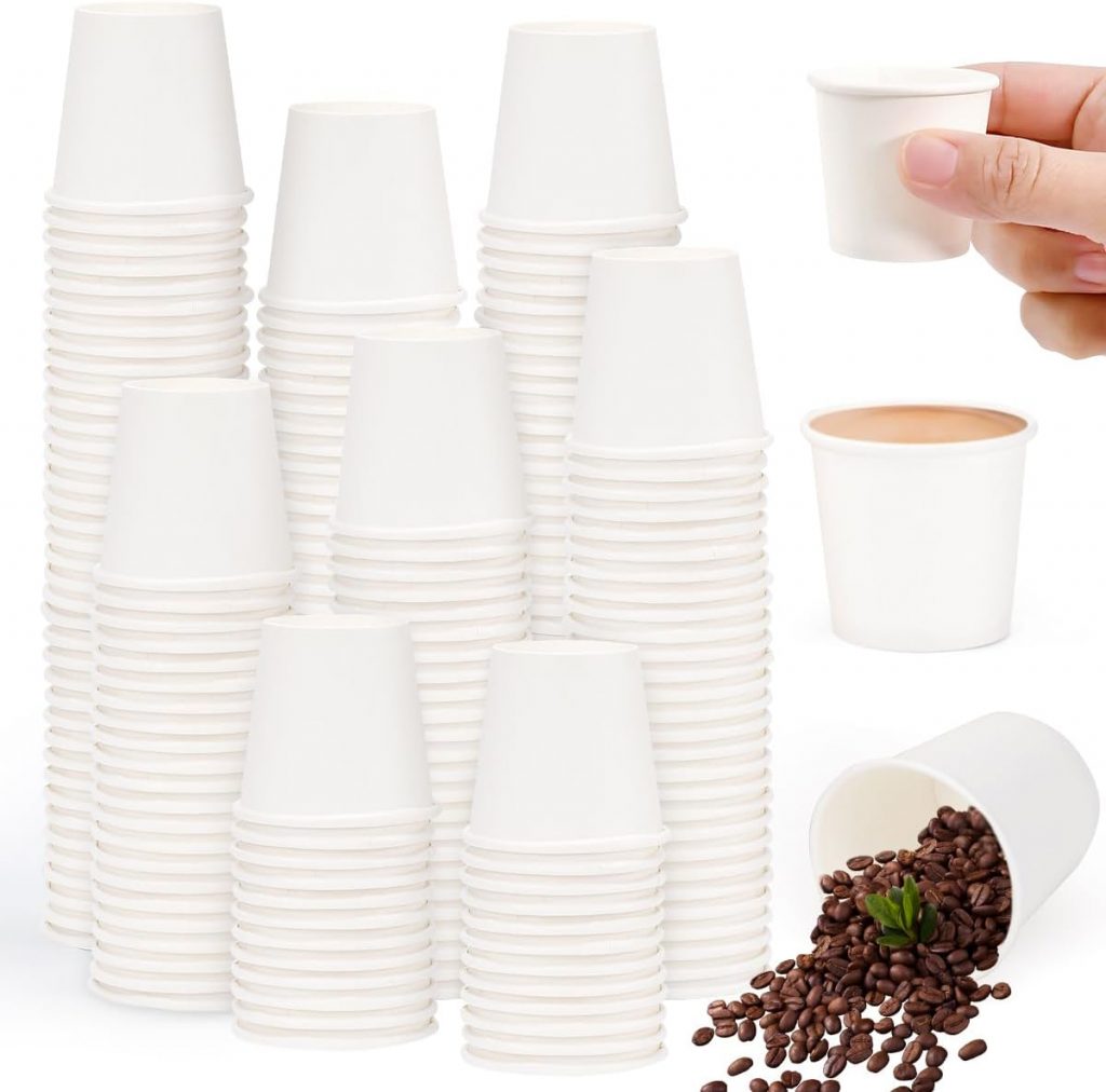 LANSKYLAN 300 Stück Pappbecher Mini 30ml Kleine Pappbecher Heiße Getränke Schnapsgläser Einweg Pappe Mini Becher Pappe Shot Becher Pappe Stabil Schnapsbecher Pappe für Party Hochzeit Schnaps1.99€ statt 12.99€➡️ https://www.amazon.de/dp/B0FT3BT11Q/?tag=preisfehlerheute-21