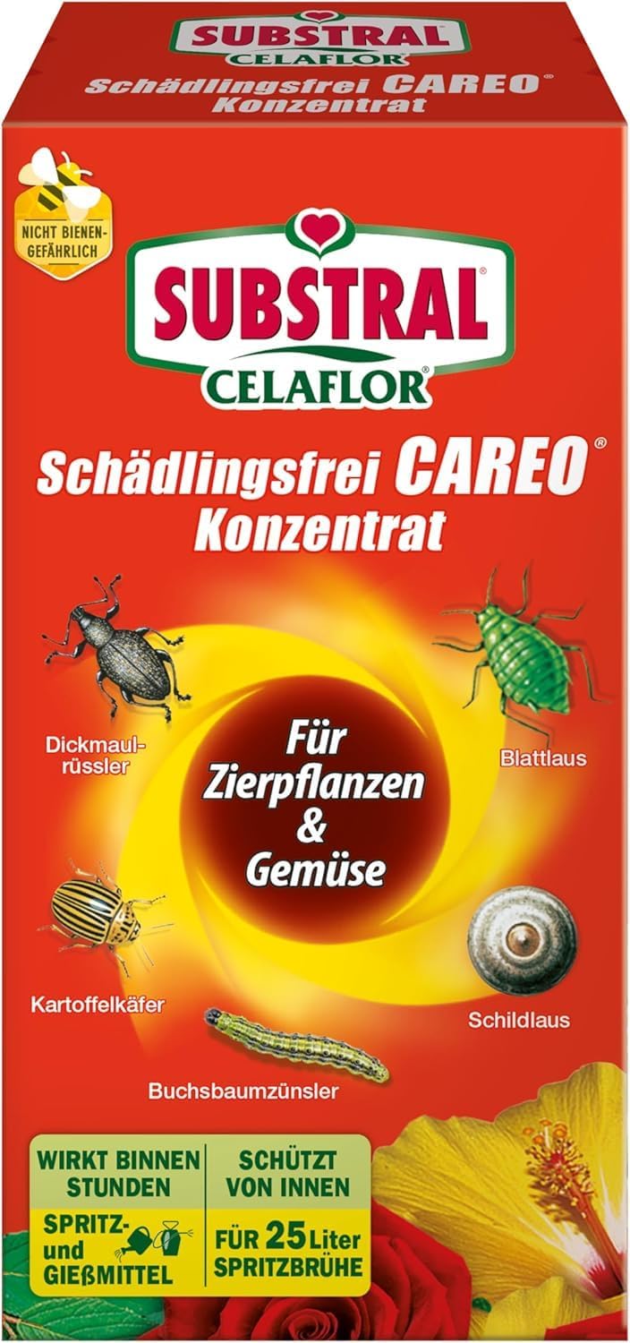 🤴 Substral Celaflor Schädlingsfrei Careo Konzentrat für Zierpflanzen, 250 ml - gegen Blattläuse, Buchsbaumzünsler, etc.10,99€ statt 21,99€ - 51,00 % 🔥🚚 Verkauft durch Amazon und Versand durch Amazon7,387 Bewertungen: 4.5 / 5.0 ⭐️⭐️⭐️⭐️⭐️🛒 zu Amazon https://www.amazon.de/dp/B005K88GGM/?amp%3Btag=preisfehlerheute-21&tag=preisfehlerheute-21