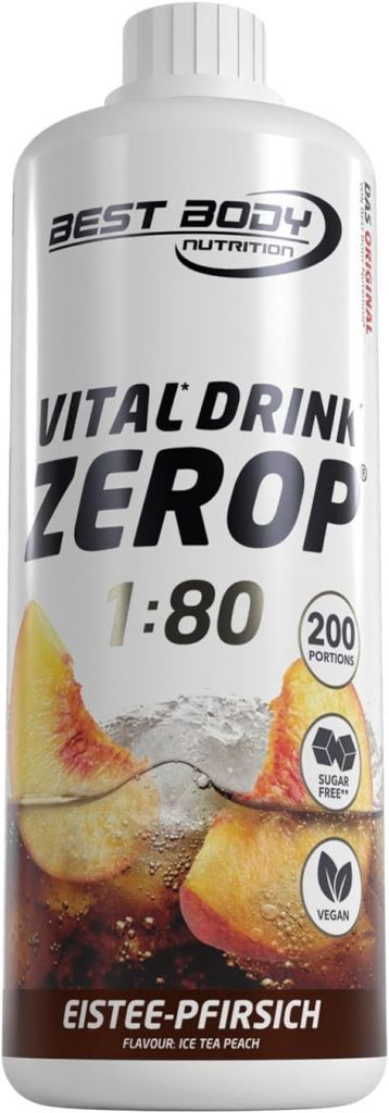 👑 Best Body Nutrition Vital Drink ZEROP® – Eistee-Pfirsich, Original Getränkekonzentrat – Sirup – zuckerfrei, 1:80 ergibt 80 Liter Fertiggetränk, 1000 ml8,90€ statt 17,98€ – 51,0 🔥🚚 Verkauft durch Amazon und Versand durch Amazon3,914 Bewertungen: 4.3 / 5.0 ⭐️⭐️⭐️⭐️🛒 zu Amazon https://www.amazon.de/dp/B07H64L2HQ/?tag=preisfehlerheute-21
