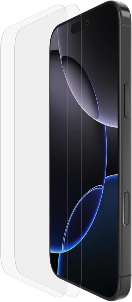Belkin ScreenForce TemperedGlass Schutzfolie für iPhone 16 Pro Max, dünn displayschutz, kristallklar schutzglas, kratzfest, Positionierungsrahmen für Blasenfreie Applikation, 2er-Pack10,08€ statt 19,99€➡️ https://www.amazon.de/dp/B0DGVP77M6/?tag=preisfehlerheute-21
