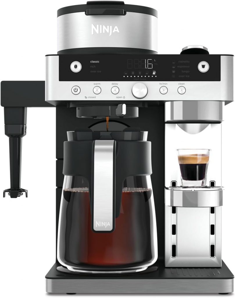 🤴 Ninja Prestige 2-in-1 Filterkaffee- und Kapselmaschine mit integriertem Milchaufschäumer, für Latte, Eiskaffee und Flat White, Schwarz CFN802EU199,99€ statt 279,99€ – 29,0 🔥🚚 Verkauft durch Amazon und Versand durch Amazon84 Bewertungen: 4.7 / 5.0 ⭐️⭐️⭐️⭐️⭐️🛒 zu Amazon https://www.amazon.de/dp/B0FKBJCGC4/?tag=preisfehlerheute-21