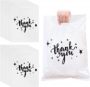 LANSKYLAN 110 St&uuml;ck Wei&szlig; Thank You Geschenkt&uuml;te 30x40cm Wiederverwendbare Plastikt&uuml;ten mit Griff HDPE Dankesch&ouml;n Taschen f&uuml;r Geschenke Eink&auml;ufe Boutiquen Einzelhandel Haltbar Einkaufstaschen Plastik1.99&euro; ➡️ https://www.amazon.de/dp/B0GDXND4J1/?tag=preisfehlerheute-21