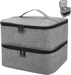 ADERTOS Nagellack Aufbewahrung Tasche Doppelschicht Nagellacktasche Grau Nagel Taschen Nagellack Organizer Wasserdicht Nagellackaufbewarung Tasche Nylon Kosmetiktasche f&uuml;r 30 Flaschen Nagellampe3.99&euro; statt 17.99&euro;➡️ https://www.amazon.de/dp/B0CYZQSRST/?tag=preisfehlerheute-21