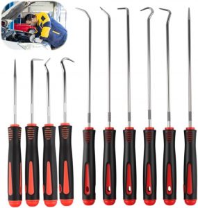Hulvyzu 10-Teilig Pick und Haken Set Mini Pr&auml;zisions-Haken 16.5/24 cm Schl&auml;uchen Demontage Werkzeug Universal Pr&auml;zision Haken f&uuml;r &Ouml;l-Ringe Schl&auml;uchen Demontage Werkzeug f&uuml;r O-Ring Dichtung Auto2.25&euro; statt 15.99&euro;➡️ https://www.amazon.de/dp/B0FZSNHQDW/?tag=preisfehlerheute-21