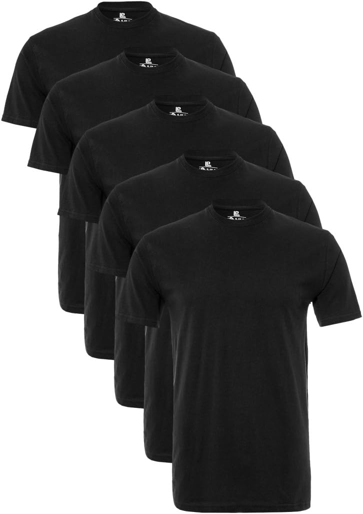 Lower East Basic Rundhals T-Shirts für Herren (5er Pack - 10er Pack) aus 100% Baumwolle I T-Shirt für Herren, Herren T-Shirt in vielen Farben, Schwarz, L24,99€ statt 39,95€➡️ https://www.amazon.de/dp/B00N3TH7AQ/?tag=preisfehlerheute-21