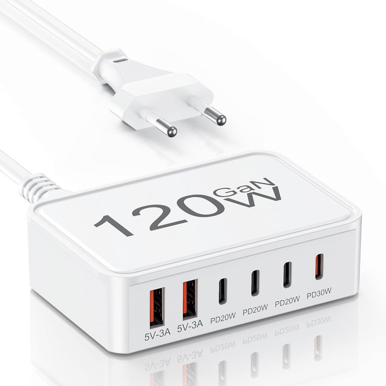 USB C Ladegerät, 120W 6-Port Ladegerät Mehrfach Mit 4 USB-C und 2 USB-A, Schnellladegerät PD 3.0 Power Adapter, Tragbarer netzteil für iPhone 16 15 14 Pro/Pro Max, iPad, Samsung16,99€ statt 20,99€➡️ https://www.amazon.de/dp/B0FXLGPY68/?tag=preisfehlerheute-21
