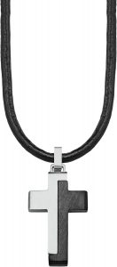 s.Oliver Kette mit Kreuzanh&auml;nger f&uuml;r Jungs, Anh&auml;nger: Edelstahl, Kette: Echtes Leder, Silber/Schwarz, IP Schwarz16,00&euro; statt 44,99&euro;➡️ https://www.amazon.de/dp/B0843RV5YW/?tag=preisfehlerheute-21