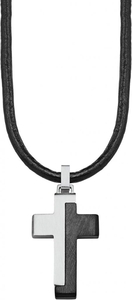 s.Oliver Kette mit Kreuzanhänger für Jungs, Anhänger: Edelstahl, Kette: Echtes Leder, Silber/Schwarz, IP Schwarz16,00€ statt 44,99€➡️ https://www.amazon.de/dp/B0843RV5YW/?tag=preisfehlerheute-21