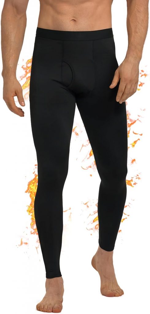 Lange Thermohose Herren mit Eingriff, Warme Fleece Unterhosen, Winter Skiunterwäsche Funktionsunterwäsche (Gr. M-XXL)2,99 € inkl. Prime Versand 🔥https://amzn.to/4dve4OD