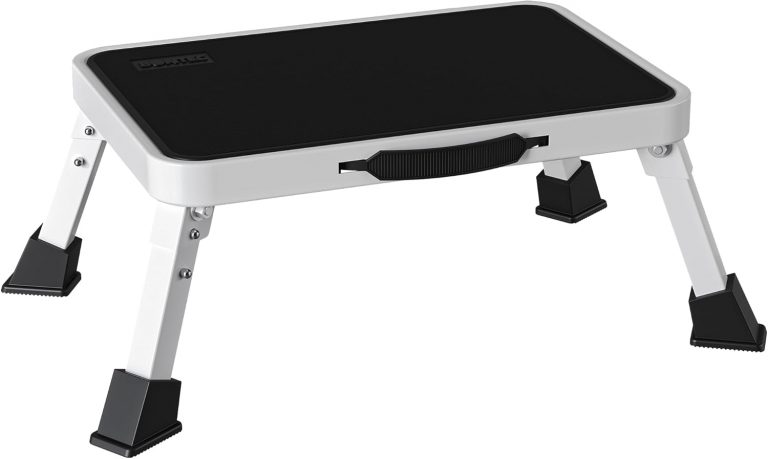 BONTEC Klapptritt, weißer Tritthocker klappbar bis 150 kg, rutschfeste Trittstufe mit Gummifüßen, klappbarer Hocker tragbar, Fußbank für Küche, Bad, Garten, Camping, kleine Leiter, Faltbarer Schemel11,38€ statt 22,79€➡️ https://www.amazon.de/dp/B0DDBPYLDW/?tag=preisfehlerheute-21