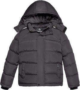 Wantdo Jungen Winter Warm Fleece Mäntel Verdickte Baumwolle Gepolstert Jacke Klassische Winddichte Gesteppte Parka Mäntel Outdoor Kapuzenjacke Dunkelgrau 116-12219.99€ ➡️ https://www.amazon.de/dp/B0DSJ8R4LL/?tag=preisfehlerheute-21
