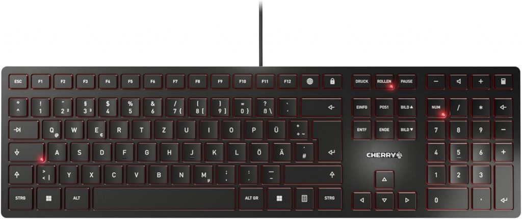 CHERRY KC 6000 Slim – USB Keyboard – Ultraflaches Design – Kabelgebunden – Deutsches Layout – QWERTZ Tastatur – Schwarz29.95€ statt 49.99€🏷️ Coupon anwenden➡️ https://www.amazon.de/dp/B07CWVV6DB/?tag=preisfehlerheute-21