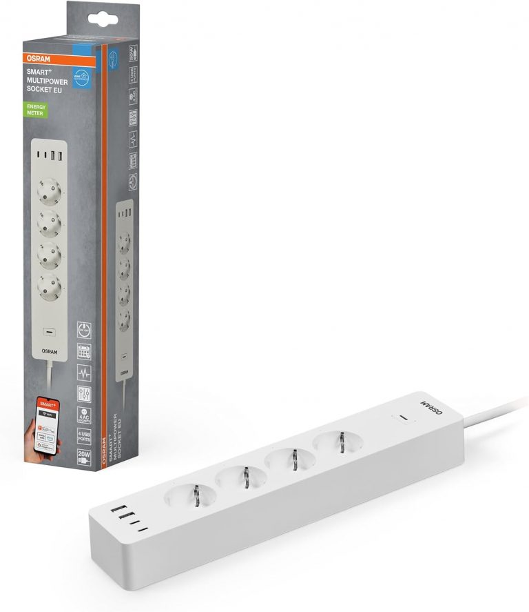 OSRAM SMART+Wifi Smarte WiFi 4-fach EU-EU-Steckdosenleiste mit smarten USB Anschlüssen, IP20-Schutz, für Integration von Geräten ins Smart Home24,96€ statt 39,95€➡️ https://www.amazon.de/dp/B0FHJRN1RT/?tag=preisfehlerheute-21