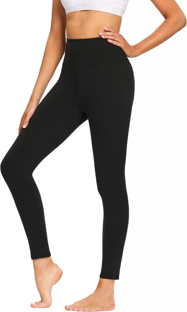 FOTOCITI Leggings Damen High Waist Elastische Sportleggins Fitnesshose Blickdicht Schwarze Laufhose Sporthose für…