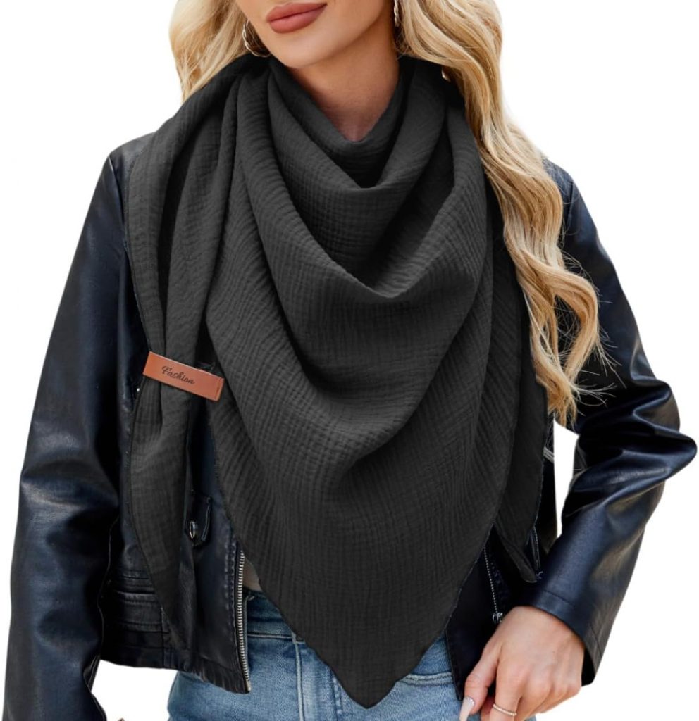 👑 Schal Damen Musselin Dreiecksschal-Dreieckstuch Unifarben Schal Halten Sie Warm Halstuch, Elegant Bequem Herbst Baumwolle Groß Tücher Damen Stola 190x80cm8,40€ statt 11,99€ - 30,00 % 🔥🚚 Verkauft von Veayada und Versand durch Amazon105 Bewertungen: 4.0 / 5.0 ⭐️⭐️⭐️⭐️🛒 zu Amazon https://www.amazon.de/dp/B0D59GYZBD/?amp%3Btag=preisfehlerheute-21&tag=preisfehlerheute-21