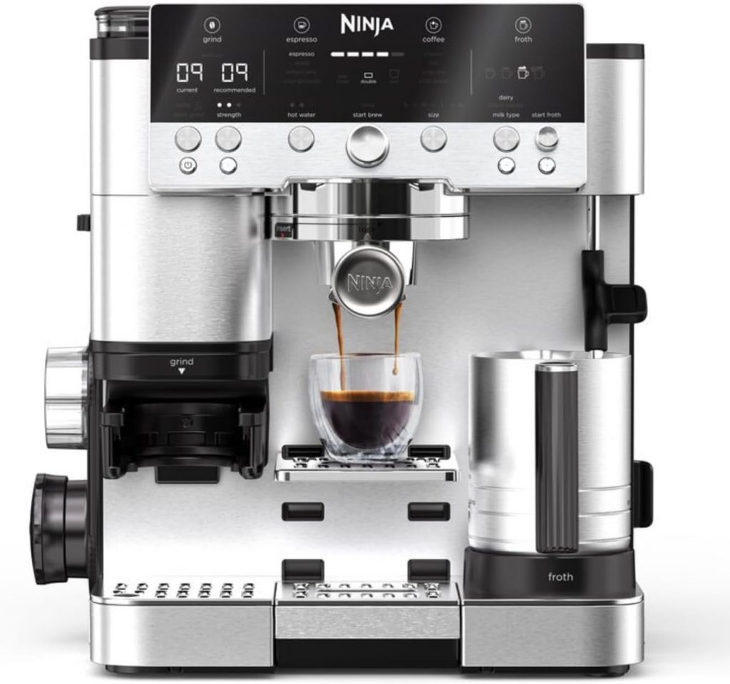 🤴 Ninja Luxe Premier 3-in-1-Kaffeemaschine mit Mahlwerk und Aufschäumer für Latte, Cappuccino, Cold Brew & Espresso, einfache Handhabung, 4 Voreinstellungen zum Aufschäumen, Silber, ES601EU379,00€ statt 549,99€ – 32,0 🔥🚚 Verkauft durch Amazon und Versand durch Amazon1,147 Bewertungen: 4.4 / 5.0 ⭐️⭐️⭐️⭐️🛒 zu Amazon https://www.amazon.de/dp/B0DFCSXC1S/?th=1&tag=preisfehlerheute-21#038;psc=1&tag=preisfehlerheute-21