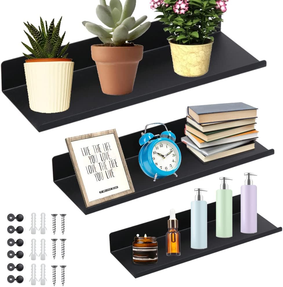 SCHYIDA 3 Stück Wandboard Schwarz Metall Schweberegal Wand 20/40/30cm Wandregal Matt Regal Schwarz Matt Schwarzes Metallregal Schwebendes Hängeregal Schwarz küchenregal für Dekos5.99€ ➡️ https://www.amazon.de/dp/B0BN5XFH7J/?tag=preisfehlerheute-21