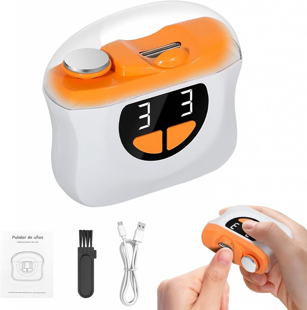Elektrischer Nagelknipser, 3 Geschwindigkeiten Nagelschneider Elektrisch mit LED Licht, 2 in 1 Nagelknipser und Nagelschleifer für Kinder, Erwachsene und ältere Menschen (Orange)6,00€ statt 26,99€➡️ https://www.amazon.de/dp/B0FKH4RNM7/?tag=preisfehlerheute-21