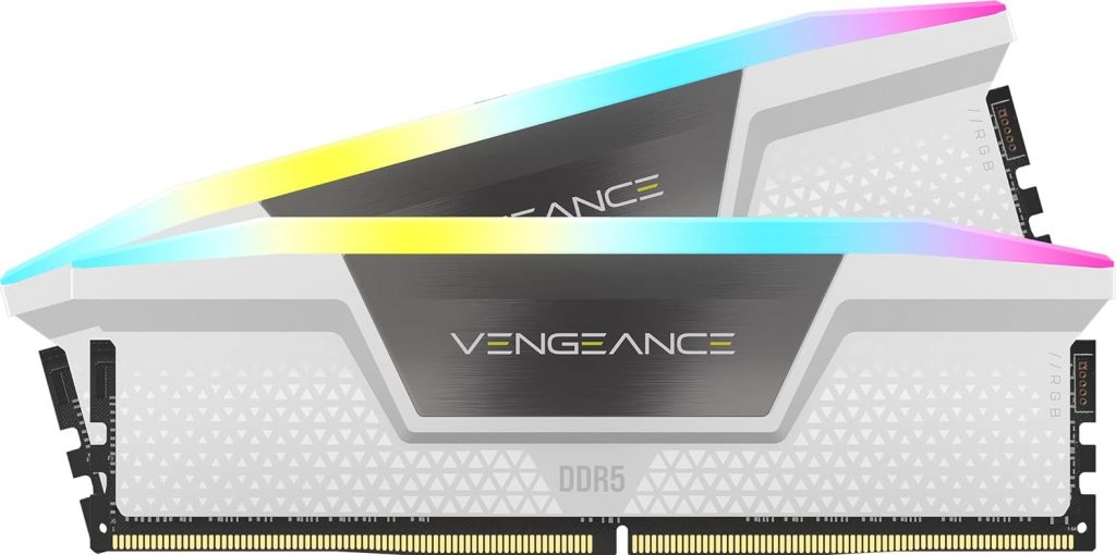 CORSAIR Vengeance RGB DDR5 RAM 32GB (2x16GB) 6000MHz CL36 Intel XMP 3.0 Desktop-Arbeitsspeicher – Weiß (CMH32GX5M2E6000C36W)351,99€ statt 487,39€➡️ https://www.amazon.de/dp/B0CDY46PFK/?tag=preisfehlerheute-21