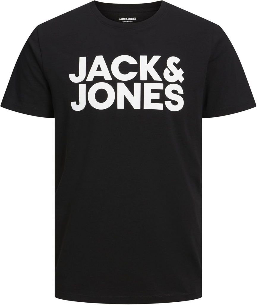 JACK & JONES Male T-Shirt Logo Rundhals T-Shirt