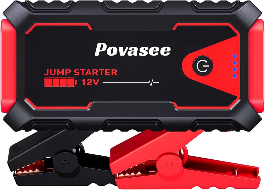 Povasee Starthilfe Powerbank, 5000A Auto Starthilfe für 12V Fahrzeuge (Bis zu 10L Benzin/8L Diesel), Starter Powerbank mit LED, 2 Schnelllade USB Ausgänge, Batterie Jump Starter mit Starthilfekabel46.03€ statt 69.99€🏷️ Coupon anwenden➡️ https://www.amazon.de/dp/B0CJFC14HH/?tag=preisfehlerheute-21