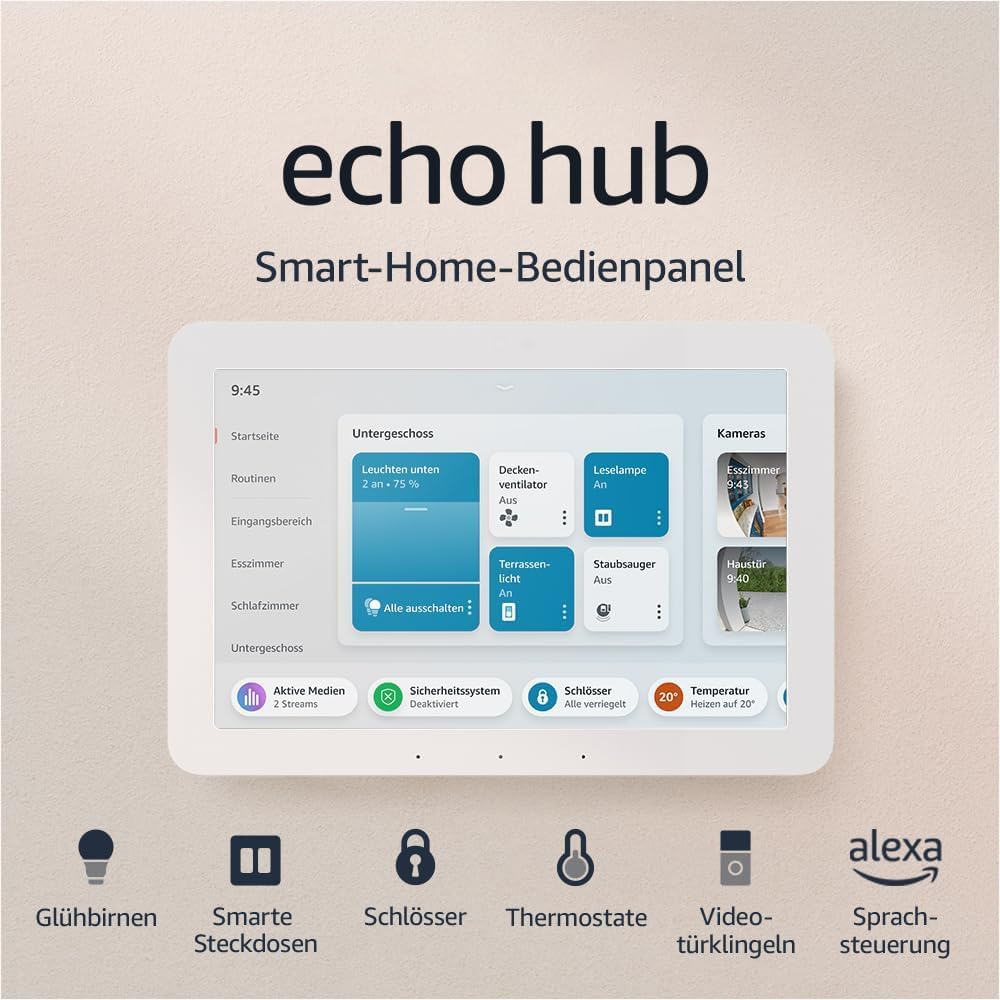 🤴 Zertifiziert und generalüberholt Echo Hub | Smart-Home-Bedienpanel (8 Zoll) mit Alexa | Kompatibel mit Tausenden Geräten98,99€ statt 179,99€ – 46,0 🔥🚚 Verkauft durch Amazon und Versand durch Amazon44 Bewertungen: 3.8 / 5.0 ⭐️⭐️⭐️⭐️🛒 zu Amazon https://www.amazon.de/dp/B0BPDNK3H6/?tag=preisfehlerheute-21