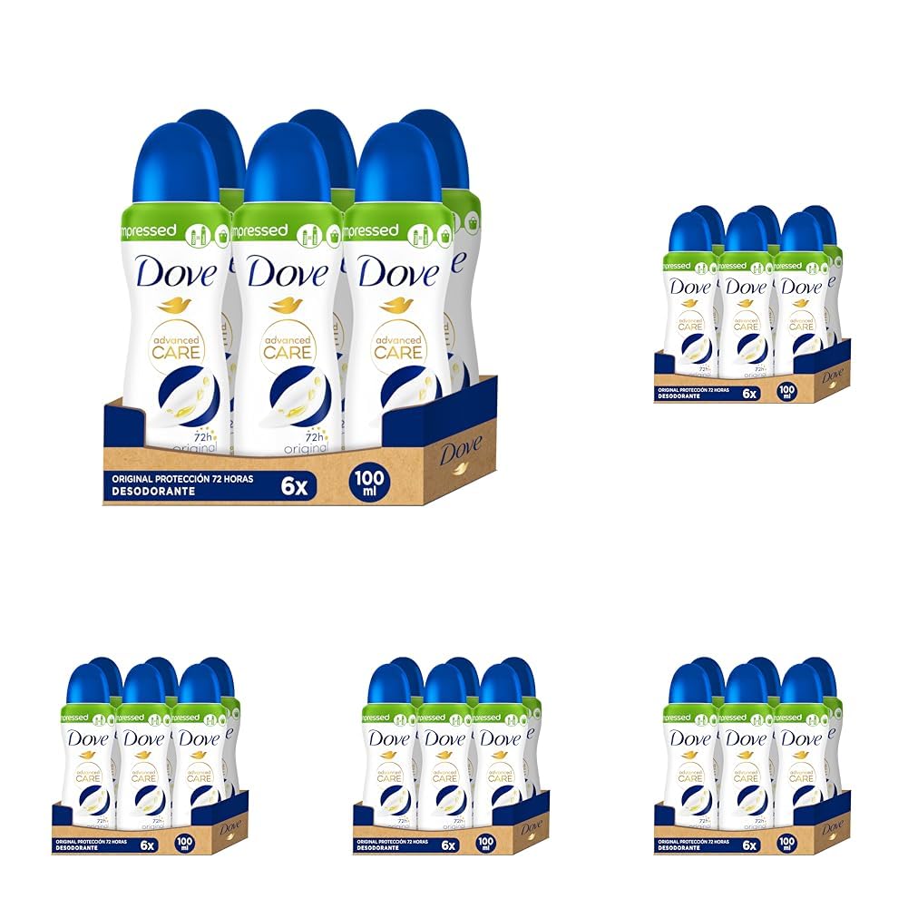 Dove Advanced Care Anti Transpirant Deo-Spray Original Compressed schützt 72 Stunden vor Körpergeruch und Achselnässe mit Skin Hydration Technology 100 ml (Packung mit 6)12.54€ 🏷️ Coupon anwenden➡️ https://www.amazon.de/dp/B0DK3W6G44/?tag=preisfehlerheute-21