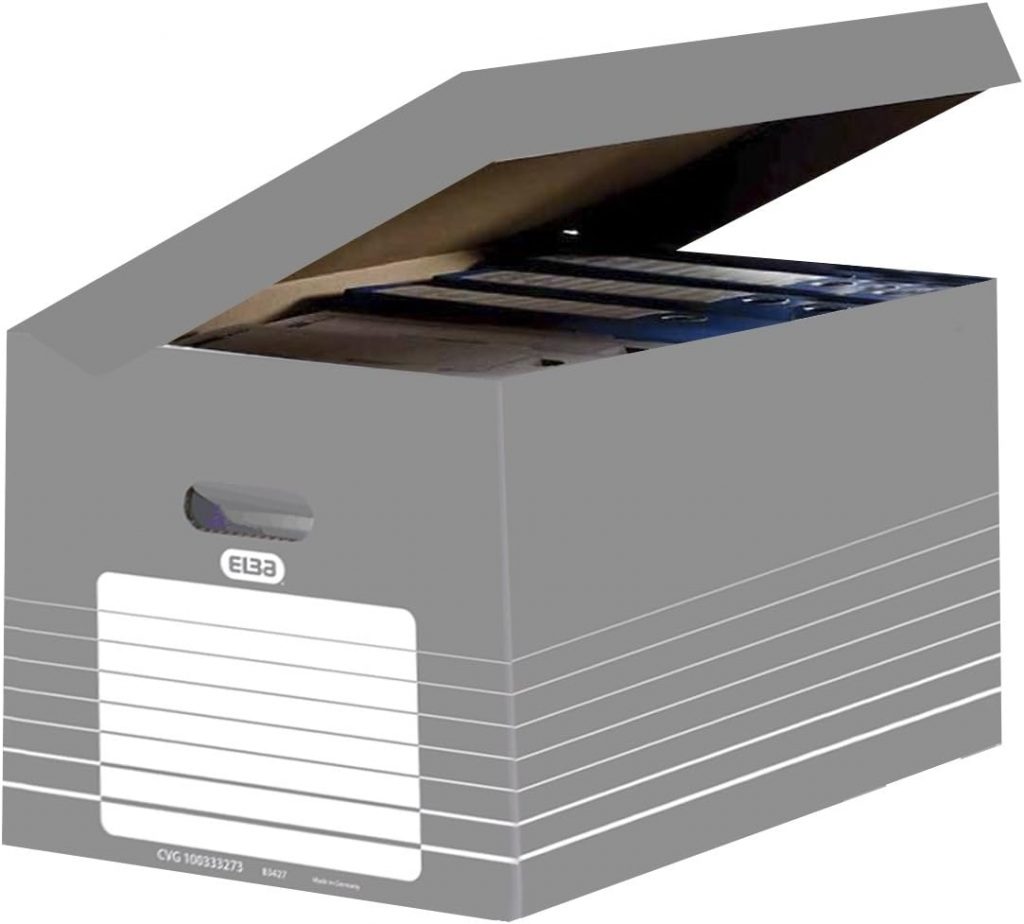 ELBA 400061159 Archivbox mit Klappdeckel tric 1 Stück zur Archivierung Ordnern aus Karton grau/weiß Transportbox Archivschachtel Umzugskarton13,75€ statt 63,51€➡️ https://www.amazon.de/dp/B018TPSIRE/?tag=preisfehlerheute-21