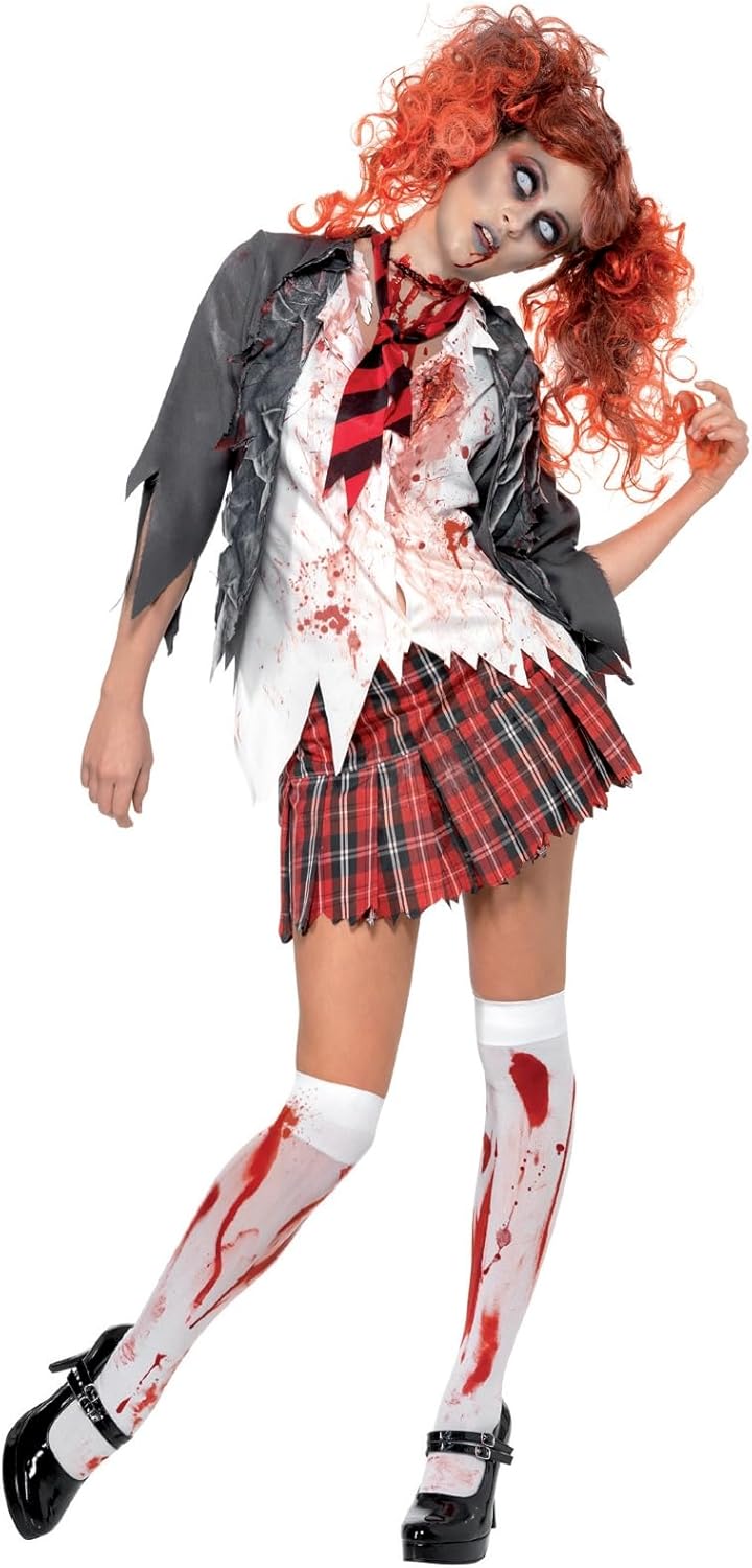 Smiffys High School Horror Zombie Schoolgirl Costume, Grey Halloween und Karneval31,69€ statt 37,49€➡️ https://www.amazon.de/dp/B008N5VVK2/?tag=preisfehlerheute-21