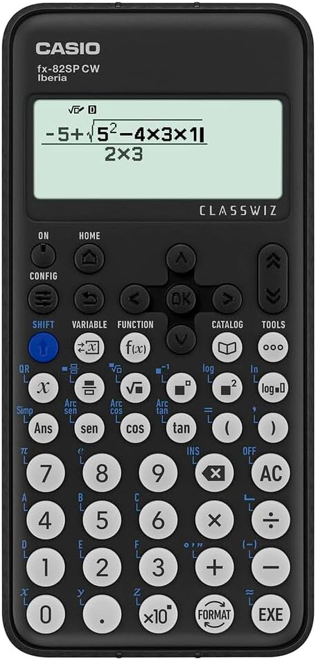 Casio FX-82SP CW – Wissenschaftlicher Taschenrechner, empfohlen für den spanischen und portugiesischen Lebenslauf, 5 Sprachen, mehr als 300 Funktionen, Dunkelgrau13,62€ statt 19,71€➡️ https://www.amazon.de/dp/B0C43WTQVS/?tag=preisfehlerheute-21