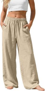 Luadnysin Leinenhose Damen Sommerhose Leicht Freizeithose Schwarze Anzughose Sommer Hose Und Luftig Weite Hosen Stoffhose Schwarz Sommerhosen Große Größen Damenmode Weiß Leichte,Khaki,M,Khaki10,39€ statt 14,99€➡️ https://www.amazon.de/dp/B0GKNRZ731/?tag=preisfehlerheute-21