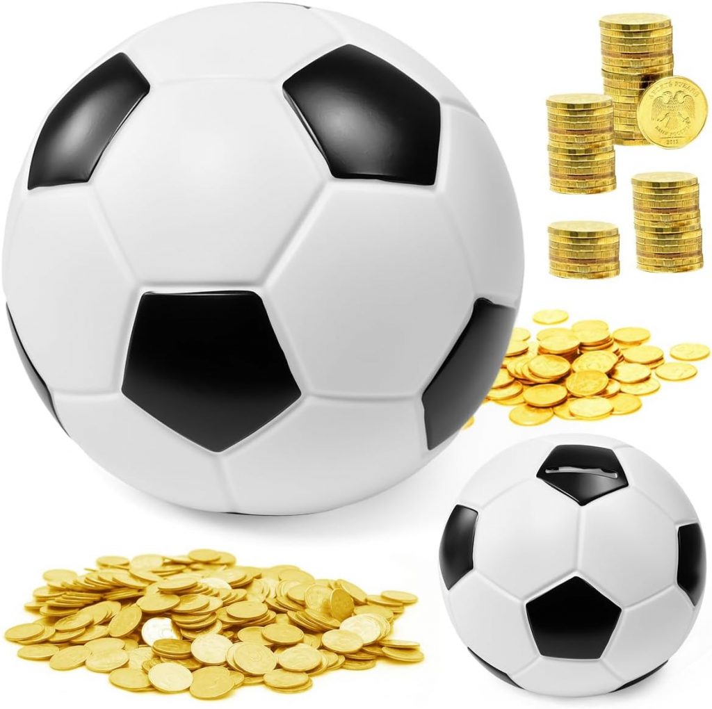 LPAMABA Spardose Kinder Fußball Sparschwein Unzerbrechliche Fußball Spardose SparschweinMünze Spardosen Piggy Bank Sparschwein Jungen Mädchen Super Süßes Sparbox Geschenk für Geburtstage Weihnachten3.29€ statt 13.99€➡️ https://www.amazon.de/dp/B0FCM7933J/?tag=preisfehlerheute-21