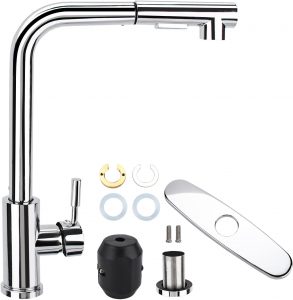 YUTUY Wasserhahn K&uuml;che Ausziehbar,K&uuml;chenarmatur mit Brause Ausziehbar,360&deg; Schwenkbare K&uuml;chenarmatur,Einhebelmischer Einzelsp&uuml;le Doppelsp&uuml;le Mischbatterie f&uuml;r Die Sp&uuml;le,Wasserhahn Edelstahloptik15.99&euro; ➡️ https://www.amazon.de/dp/B0GS4ZJG5Q/?tag=preisfehlerheute-21