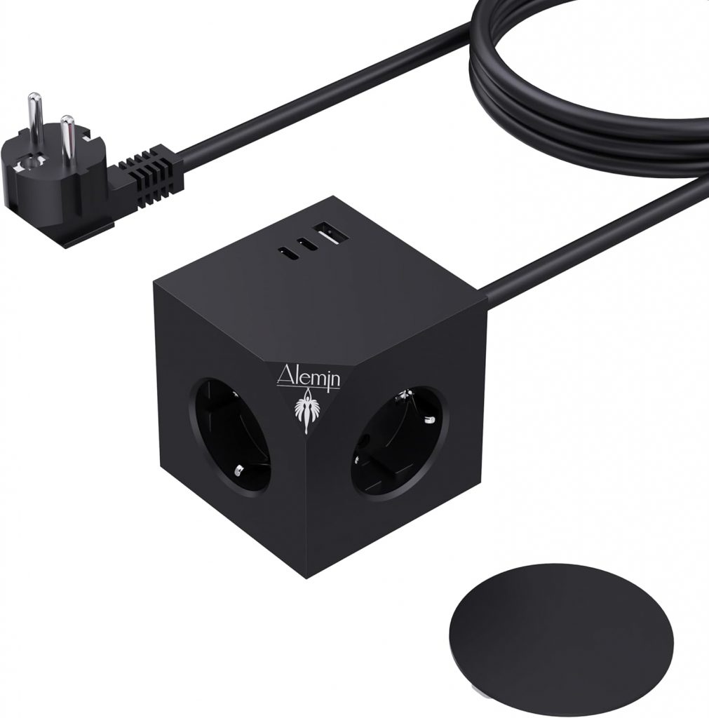 👑 PD20W Power Steckdosenwürfel mit 3 USB, Magnetischer Fuß Würfel Mehrfachsteckdose, 6-in-1 steckdosenleiste mit Schalter, 3680W/16A Power Cube Wandsteckdose Steckdosenadapter für Büro,Hause, Black19,77€ statt 26,99€ – 27,0 🔥🚚 Verkauft von TJX1978-EU und Versand durch Amazon493 Bewertungen: 4.5 / 5.0 ⭐️⭐️⭐️⭐️⭐️🛒 zu Amazon https://www.amazon.de/dp/B0DCTQB4WP/?tag=preisfehlerheute-21